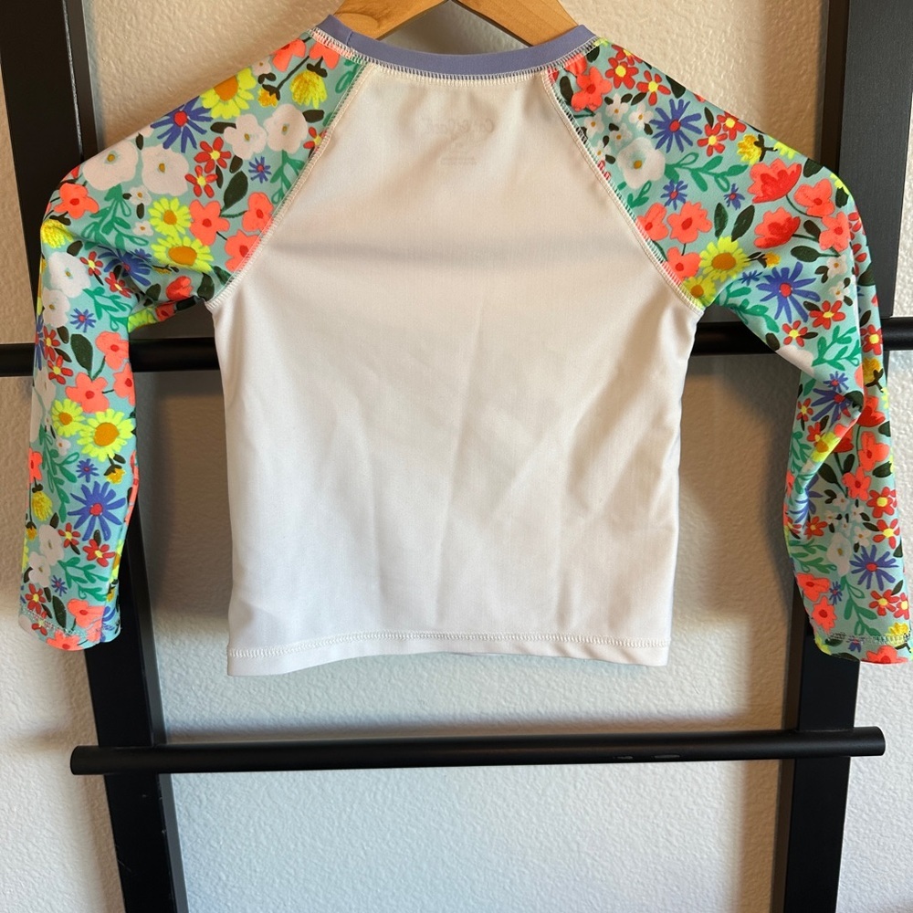 Floral Kids Swim Shirt - Picture 3 of 4